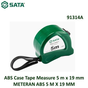 Meteran 5 M x 19 mm 91314A Abs Case Tape Measure 5 Meters Sata Tools