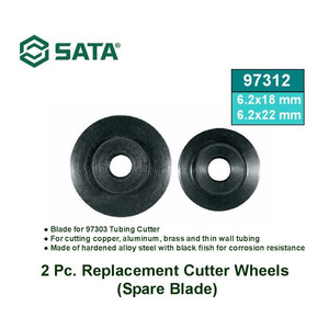 Pisau Pvc Tube Cutter 97312 2Pc Spare Blade 6.2 x 18, 6.2 x 22 mm Sata