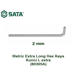 Kunci L 2.0 mm 80305A Metrik Extra Long Hex Key Sata Tools