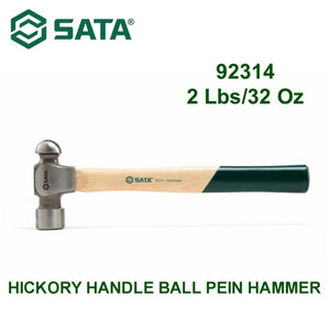 Palu Konde 92314 - Hickory Handle Ball Pein Hammer 2 Lbs/32 Oz Sata