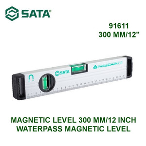 Waterpass Magnetic Level 91611 - Magnetic Level 300mm/12" Sata Tools