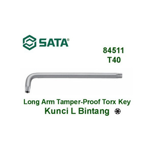 Kunci L Bintang 84511 - Torx Tamper Proof Key T-40 Sata Tools