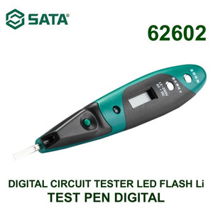 Obeng Test Pen 62602 Digital Circuit Tester Led Flash Li-On Sata Tools