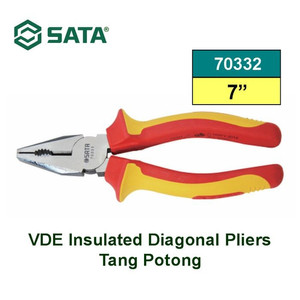 Tang Kombinasi 70332 VDE Insulated Linesman Pliers 7" Sata Tools