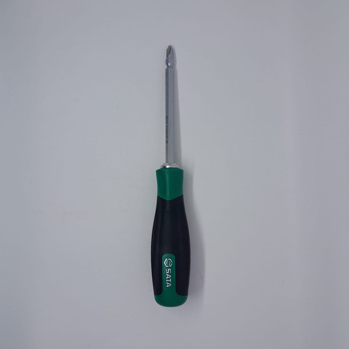 Obeng Bolak Balik 66204 Dual Head Screwdriver #2&6mmx100mm Sata Tools