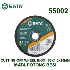 Mata Potong Besi 55002 Cutting-Off Wheel Inox 105X1.0X16mm Sata Tools