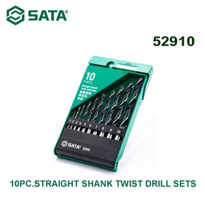 Mata Bor 52910 - 10Pc.Straight Shank Twist Drill Sets Sata Tools