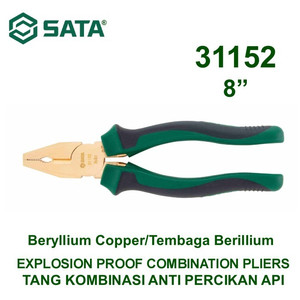 Tang Kombinasi Anti Api 31152 8" Explosion Proof Pliers Sata Tools