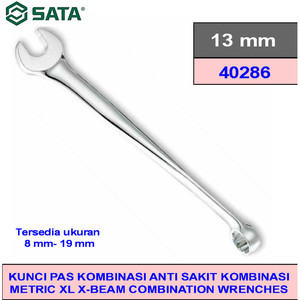 Kunci Ring Pas Anti Sakit 13 mm Xl X-Beam 40286 Sata Tools