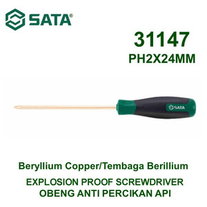 Obeng Anti Percikan Api PH 2 x 150 mm 31147 Screwdrivers Sata Tools