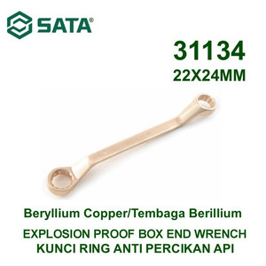 Kunci Ring Anti Percikan Api 31134 22 X 24 mm Box End Wrench Sata Tool