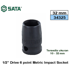 Kunci Shock Mata Sok Impact 1/2" 32 mm 34325 Socket Sata Tools