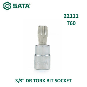 Mata Sok Bit Bintang T60 22111 - 3/8" Dr. Bit Socket Torx Sata Tools