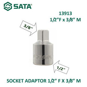 SOCKET ADAPTOR 1/2" Female X 3/8" Male PENYAMBUNG SOK 13913 SATA TOOLS