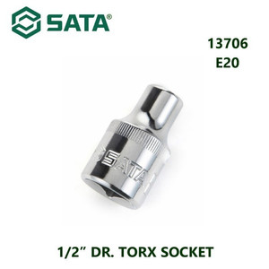 Kunci Shock Mata Sok Bintang 13707 1/2" Dr. Torx Socket E22 Sata Tools