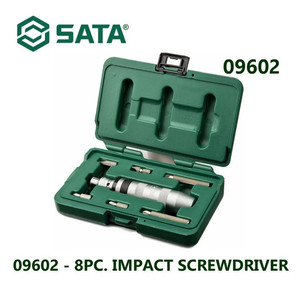 Obeng Ketok 8 Pcs Impak 09602 Impact Screwdrivers Set Sata Tools