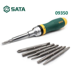 Obeng 09350 - 19 in 1 Multi-Purpose Ratchet Screwdriver Set Sata Tools