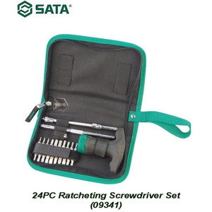 Obeng T Ratchet 24 Pcs 09341 Screwdriver Set Sata Tools