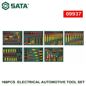 Kunci Set Otomotif Listrik 09937 166 Pcs Electric Automotive Tool Sata