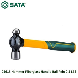 Palu Konde 0.5 Lbs 05615 Fiberglass Handle Ball Pein Hammer Sata Tools