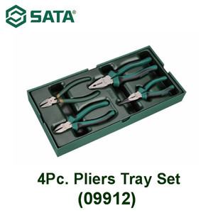 Tang Set 09912 Tray Set - 4 Pcs Pliers Set Sata Tools