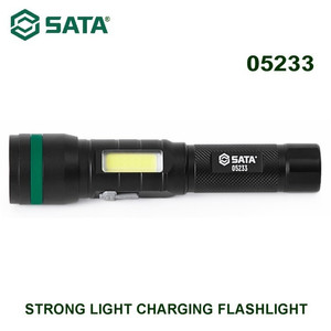 Lampu Senter 05233 - Strong Light Charging Flashlight Sata Tools