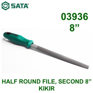 Kikir Besi Setengah Bulat 8" 03936 Half Round File Second Sata Tools