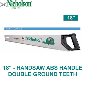 Gergaji Kayu/Tangan 18" - Handsaw Abs Handle Double Teeth Nicholson