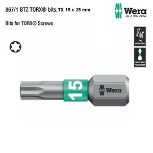 Mata Obeng Bintang TX 15 x 25 mm Wera 05066122001 Bit for Torx Screws