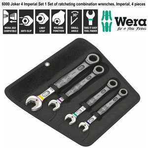 Kunci Ring Pas Inch Ratchet Set Wera 05073295001 Joker Imperial - 4 Pc