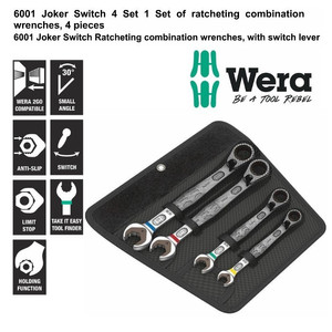 Kunci Ring Pas Switch Ratchet Set Wera 05020090001 Joker Metric - 4 Pc