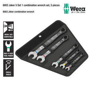 Kunci Ring Pas Metric Set Wera 05020230001 Joker Metric - 5 Pc