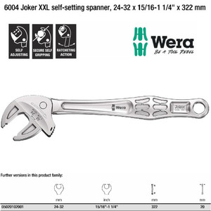 Kunci Inggris XXL Wera 05020102001 6004 Joker XXL Self-Setting Spanner