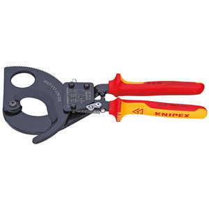 Tang Potong Kabel 95 36 280 KNIPEX Cable Cutter Ratchet Action