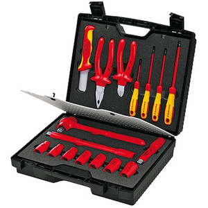 Tool Kit Set 98 99 11 KNIPEX Compact Tool Case 17 Parts