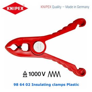 Klemp Penjepit Anti Setrum 98 64 02 KNIPEX Insulating clamps Plastic