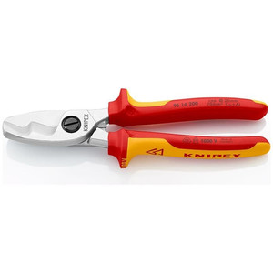 Tang Potong Kabel 95 16 200 KNIPEX Cable Shears With Twin Cutting Edge