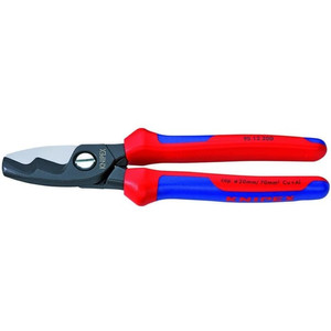 Tang Potong Kabel 95 12 200 KNIPEX Cable Shears With Twin Cutting Edge