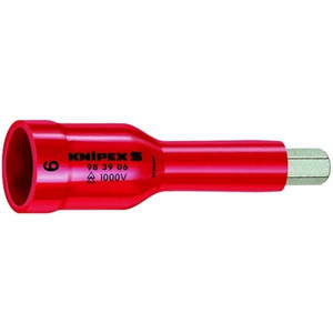 Bits Socket VDE 3/8" 6 x 75 mm 98 39 06 KNIPEX Hexagon Sockets