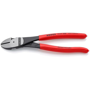 Tang Potong 74 21 200 KNIPEX 8" High Leverage Angled Diagonal Cutters