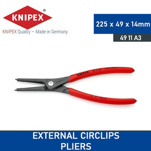 Tang Snap Ring 40-100 mm 49 11 A3 KNIPEX External Circlips Pliers