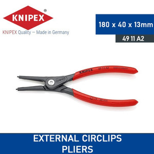 Tang Snap Ring 19-60 mm 49 11 A2 KNIPEX External Circlips Pliers