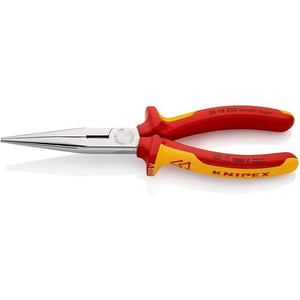 Tang Lancip VDE 26 16 200 KNIPEX Snipe Nose Side VDE Cutting Pliers