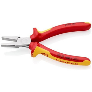 Tang Lancip Lurus Listrik 20 06 160 KNIPEX Flat Nose Pliers VDE