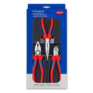 Tang Kombinasi Potong Lancip 00 20 11 KNIPEX Assembly Pliers Set 3 Pc