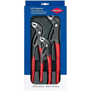 Tang Pipa 150, 180, 250 mm 00 20 09 V02 KNIPEX Cobra Pliers Set (3 Pc)