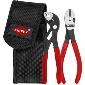 Tang Pipa 00 20 72 V02 KNIPEX Mini Pliers Set In Belt Tool Pouch 2 Pc