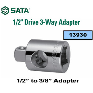 ADAPTOR SOCKET 13930 1/2" F X 3/8" M 3-WAY ADAPTER SATA