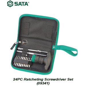 OBENG SET 09341 24PC RATCHETING SCREWDRIVER SET SATA