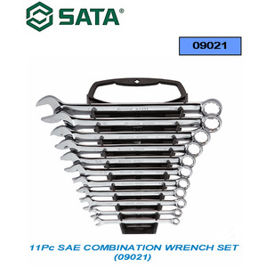 KUNCI RING PAS SET 09021 11PC SAE COMBINATION WRENCH SET SATA